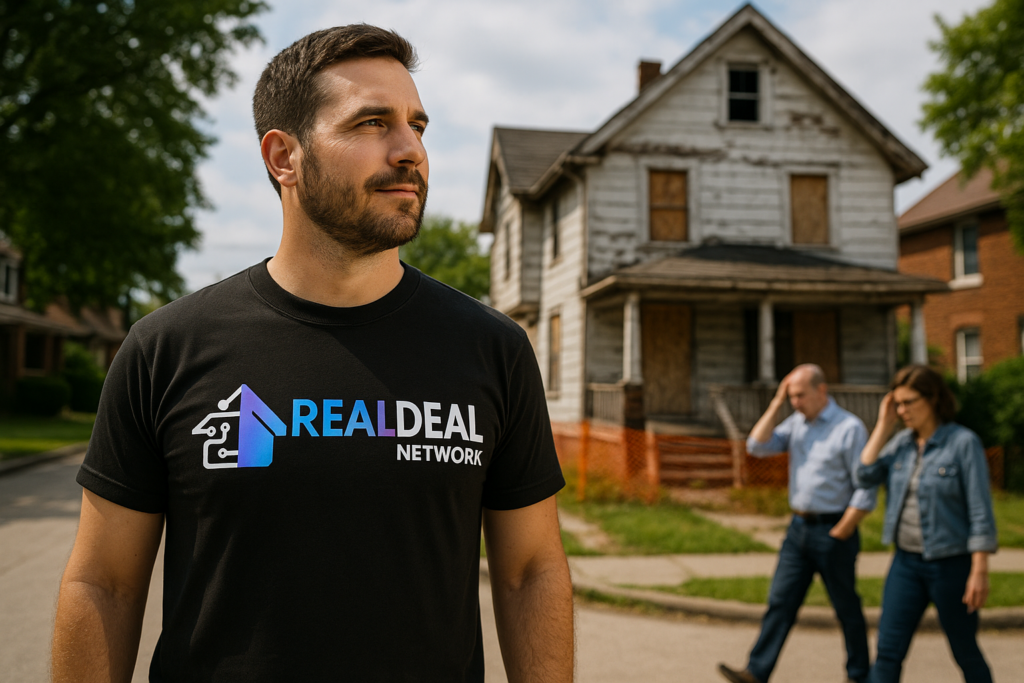 Real Estate Investor looking at potential house